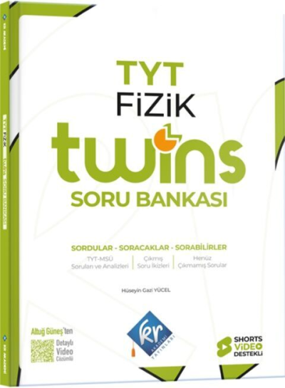 YKS TYT Fizik Twins Soru Bankası Çözümlü KR Akademi Fotokopinci -