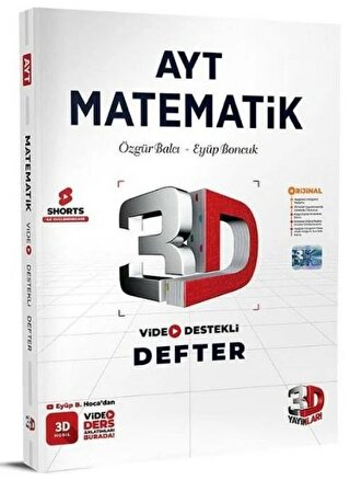 AYT Matematik Video Destekli Defter Fotokopinci -