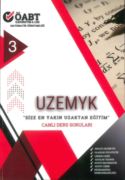 UZEMYK Canlı Ders Soruları İlköğretim Lise Mat Öğretmenliği Yüksel Keleş Fotokopinci -