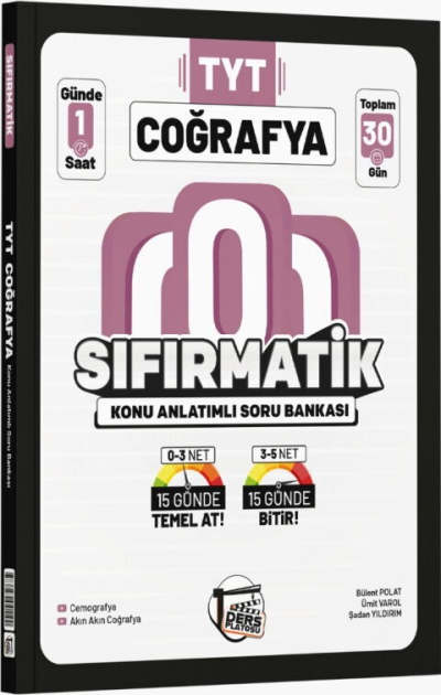 TYT Coğrafya Sıfırmatik Konu Anlatımlı Soru Bankası Ders Platosu Fotokopinci -