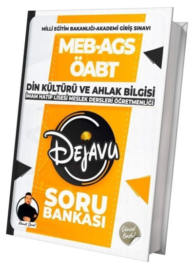 2025 ÖABT Din Kültürü ve Ahlak Bilgisi Dejavu Soru Bankası TKM Akademi Fotokopinci -