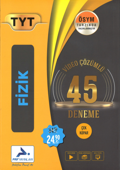 TYT Fizik Video Çözümlü 45 Deneme Fotokopinci -