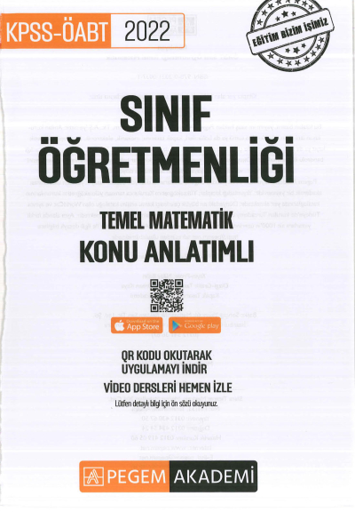 SINIF ÖĞRETMENLİĞİ TEMEL MATEMATİK KONU ANLATIMLI