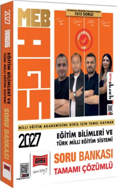 MEB-AGS Eğitim Bilimleri ve Türk Milli Eğitim Sistemi Tamamı Çözümlü Soru Bankası Yargı Yayınları Fotokopinci -