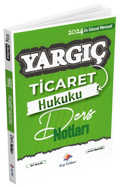 Dizgi Kitap 2024 Hakimlik YARGIÇ Ticaret Hukuku Ders Notları - Mustafa Dinçdemir, Ufuk Arslan Dizgi Kitap Fotokopinci -