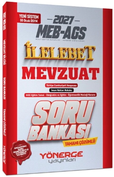 MEB AGS Mevzuat İlelebet Soru Bankası Yönerge Yayınları Fotokopinci -