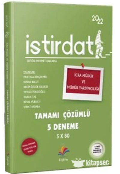 İSTİRDAT TAMAMI ÇÖZÜMLÜ 5 DENEME 5x80 Fotokopinci -