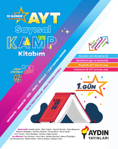 AYT Sayısal Kamp Kitabım Aydın Yayınları