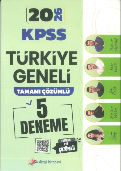 KPSS 5 TG DENEME 5*60 Dizgi Yayınları Fotokopinci -