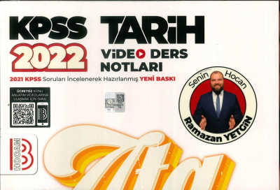 2022 KPSS TARİH VİDEO DERS NOTLARI ATANACAKSIN Fotokopinci -