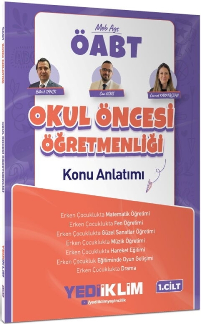 MEB AGS ÖABT Okul Öncesi Öğretmenliği Konu Anlatımı Cilt 1 Yediiklim Yayınları Fotokopinci -