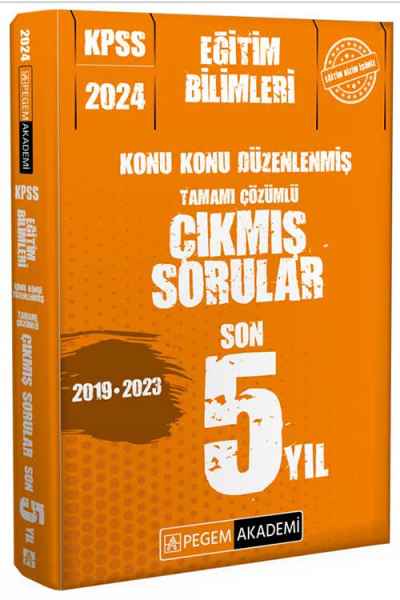 2024 KPSS Eğitim Bilimleri Konu Konu Düzenlenmiş Tamamı Çözümlü Çıkmış Sorular Son 5 Sınav Fotokopinci -