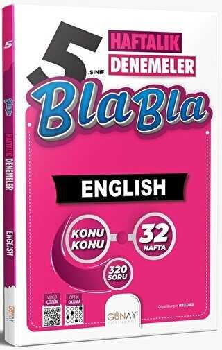 5.Sınıf 32 Haftalık Bla Bla İngilizce Denemeleri Günay Yayınları Fotokopinci -