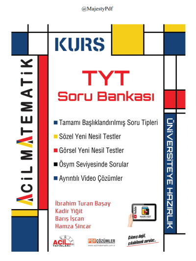 TYT Matematik KURS Soru Bankası Acil Yayınları Fotokopinci -