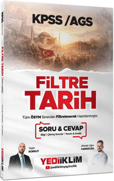 2026 KPSS MEB-AGS Filtre Tarih Soru Cevap Yediiklim Yayınları