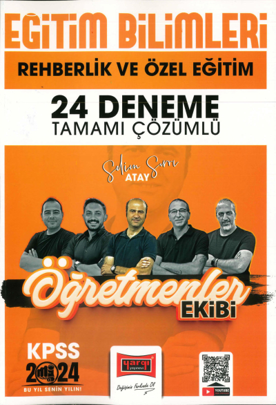 REHBERLİK VE ÖZEL EĞİTİM 24 DENEME TAMAMI ÇÖZÜMLÜ (ÖĞRETMENLER EKİBİ) Fotokopinci -