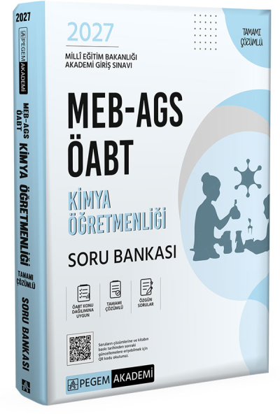 2027 ÖABT MEB-AGS Kimya Öğretmenliği Soru Bankası Çözümlü Pegem Akademi Yayınları Fotokopinci -