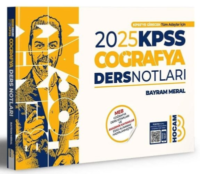 Benim Hocam Yayınları 2025 KPSS Coğrafya Video Ders Notları