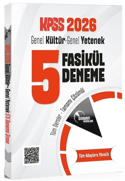 KPSS Genel Yetenek Genel Kültür 5 Deneme Fasikül Çözümlü Doktrin Yayınları Fotokopinci -