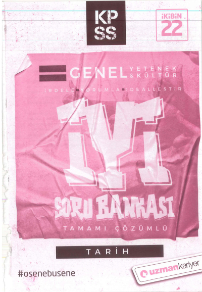 GY GK TARİH İYİ ÇÖZÜMLÜ SORU BANKASI Fotokopinci -