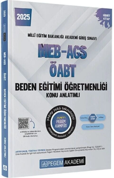 2025 MEB-AGS-ÖABT Beden Eğitimi Öğretmenliği Konu Anlatımlı Pegem Akademi Yayıncılık