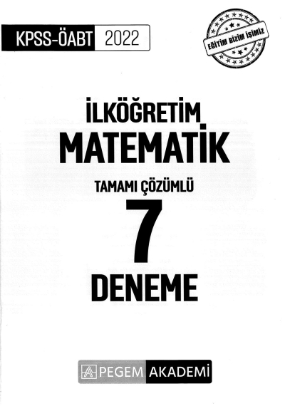 İLKÖĞRETİM MATEMATİK TAMAMI ÇÖZÜMLÜ 7 DENEME SINAVI Fotokopinci -