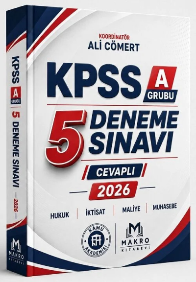 2026 KPSS A Grubu 5 Deneme Ali Cömert Makro Kitabevi Fotokopinci -