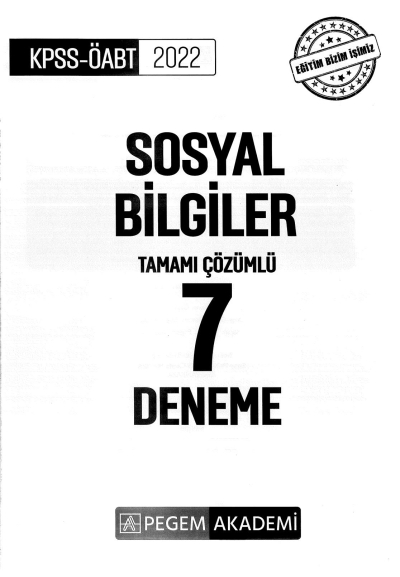 SOSYAL BİLGİLER TAMAMI ÇÖZÜMLÜ 7 DENEME Fotokopinci -
