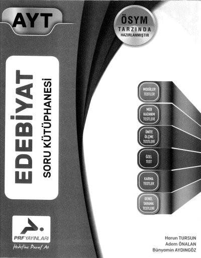 AYT EDEBİYAT SORU KÜTÜPHANESİ Fotokopinci -