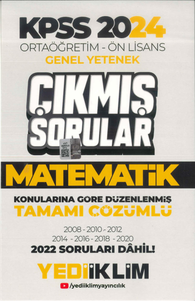 MATEMATİK KONULARINA GÖRE DÜZENLENMİŞ ÇIKMIŞ SORULAR 2008-2022 TAMAMI ÇÖZÜMLÜ Fotokopinci -
