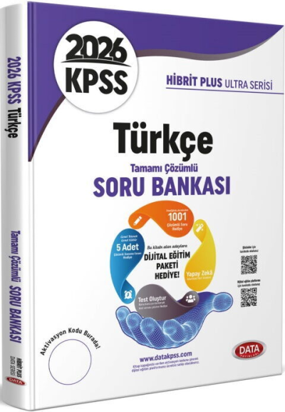 2026 KPSS Türkçe Hibrit Plus Ultra Serisi Karekod Çözümlü Soru Bankası Data Yayınları Fotokopinci -