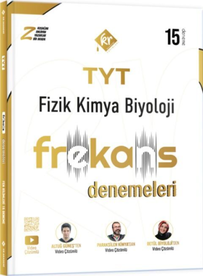 TYT Fizik Kimya Biyoloji FKB 15 li Frekans Denemeleri KR Akademi