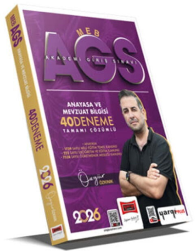 2026 MEB-AGS Anayasa ve Mevzuat Bilgisi Tamamı Çözümlü 40 Deneme Yargı Yayınevi Fotokopinci -