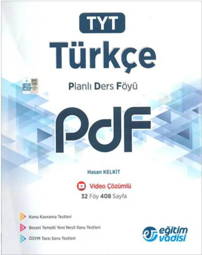 TYT Türkçe Planlı Ders Föyü PDF Eğitim Vadisi Yayınları Fotokopinci -