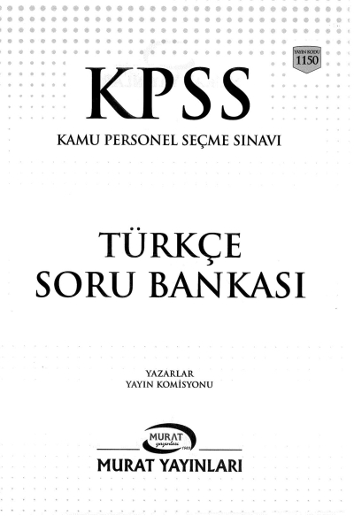 KPSS TÜRKÇE SORU BANKASI ÇÖZÜMLÜ