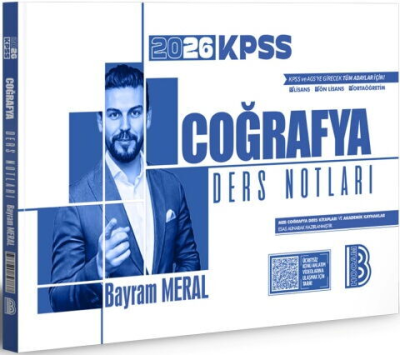 2026 KPSS Coğrafya Ders Notları Benim Hocam Yayınları Fotokopinci -