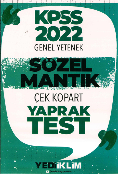 SÖZEL MANTIK ÇEK KOPART YAPRAK TEST Fotokopinci -