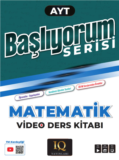 AYT Matematik Soru Bankası - Başlıyorum Serisi IQ Yayınları Fotokopinci -