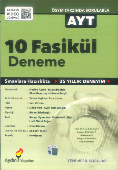 AYT 10 FASİKÜL DENEME Fotokopinci -