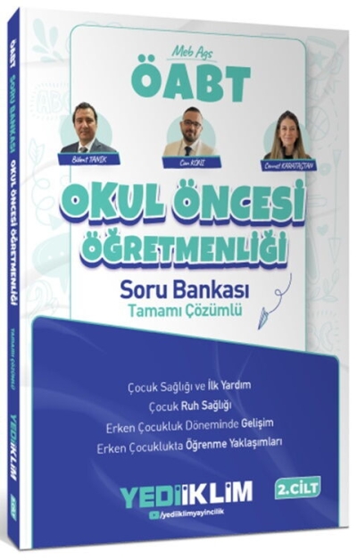 MEB AGS ÖABT Okul Öncesi Öğretmenliği Tamamı Çözümlü Soru Bankası Cilt 2 Yediiklim Yayınları Fotokopinci -