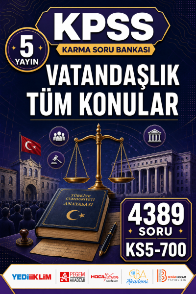 VATANDAŞLIK TÜM KONULAR 5 Yayın 4389 Soru Fotokopinci -