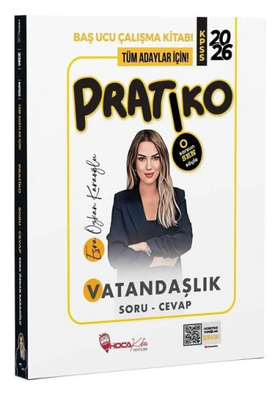 2026 KPSS Vatandaşlık Pratiko Soru Cevap Çalışma Kitabı Hoca Kafası Yayınları Fotokopinci -