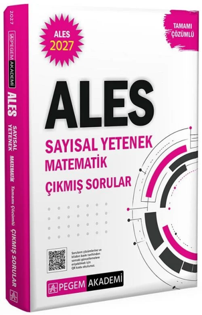 2027 ALES Sayısal Yetenek Matematik Çıkmış Sorular Çözümlü Pegem Akademi Yayınları Fotokopinci -