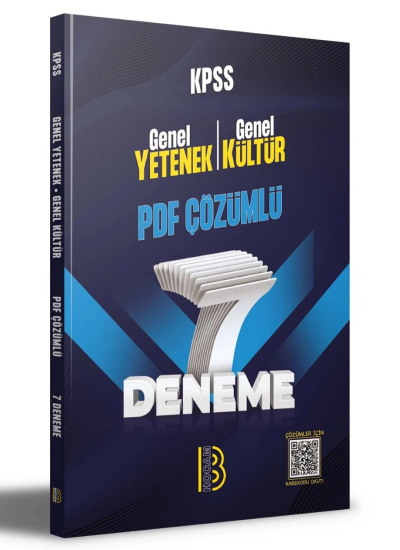 KPSS Genel Yetenek Genel Kültür 7 Deneme PDF Çözümlü Benim Hocam Yayınları Fotokopinci -