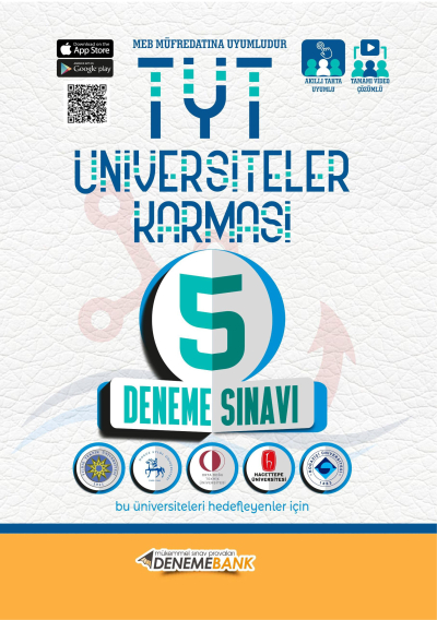 TYT Üniversiteler Karması 5 Deneme Sınavı Deneme Bank Fotokopinci -