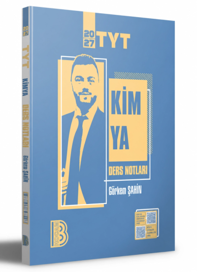 2027 YKS TYT Kimya Ders Notları Görkem Şahin Benim Hocam Yayınları Fotokopinci -