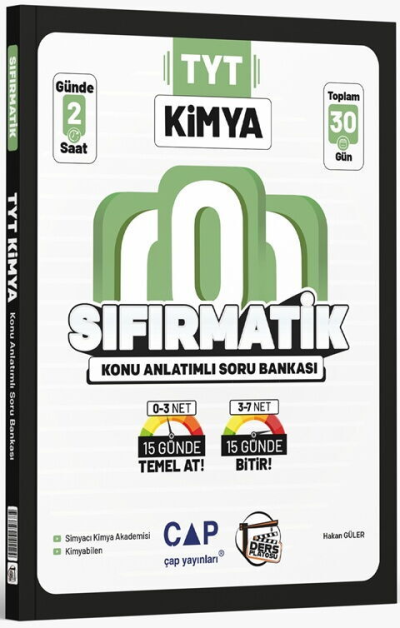 YKS TYT Kimya Sıfırmatik Konu Anlatımlı Soru Bankası Ders Platosu