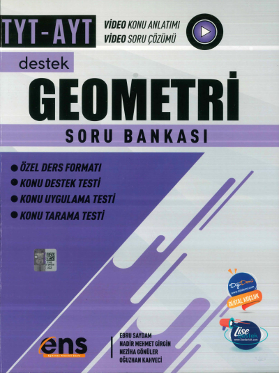 TYT AYT Geometri Destek Soru Bankası ENS Yayıncılık Fotokopinci -