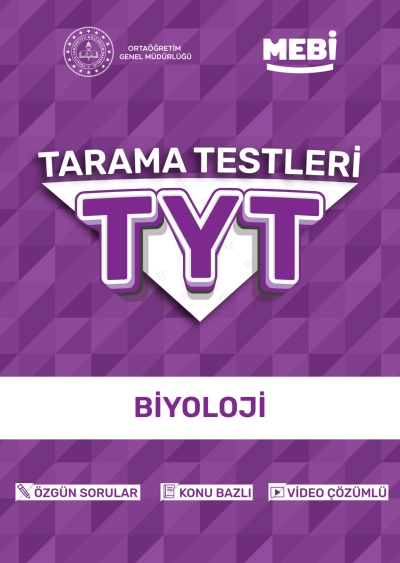 TYT Tarama Testleri Biyoloji MEBİ OGM Fotokopinci -