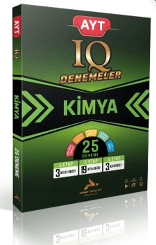 AYT IQ Kimya 25 Branş Denemesi PRF Paraf Yayınları Fotokopinci -